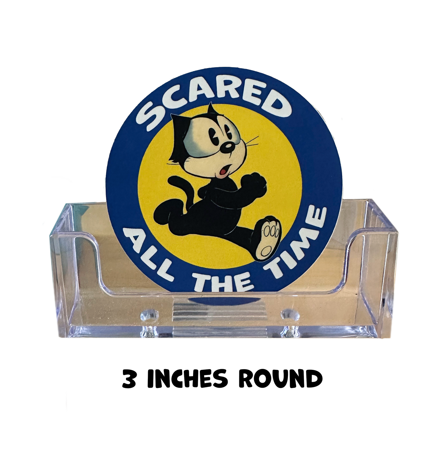 Scaredy Cat Sticker