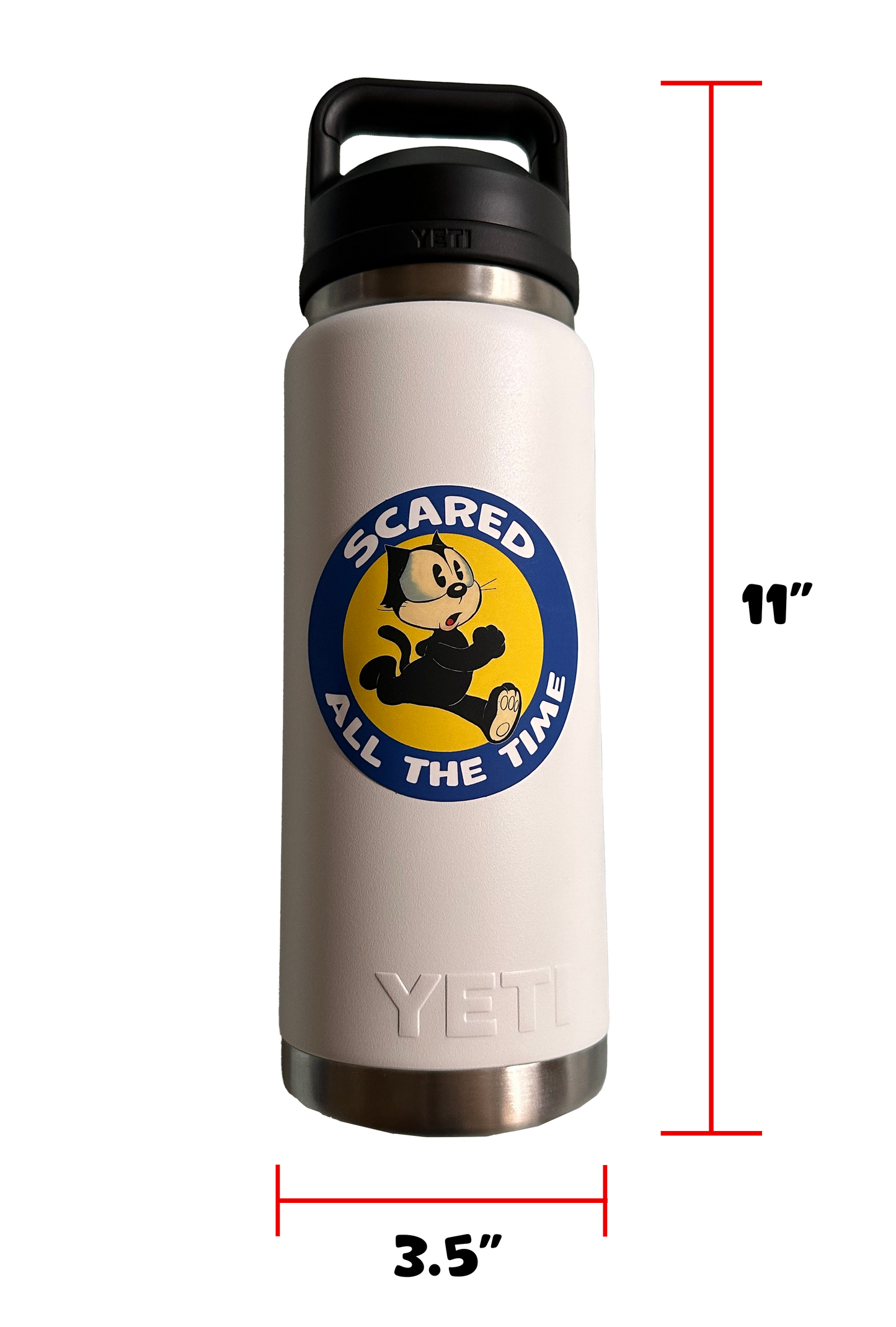 Scaredy Cat Sticker