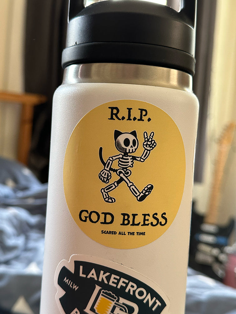 RIP God Bless Sticker