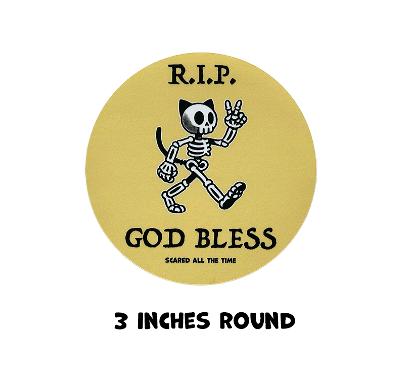 RIP God Bless Sticker